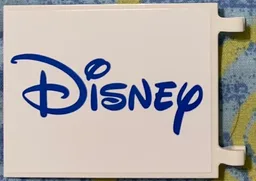 Flag 6 x 5 with Blue Disney Logo Pattern on Both Sides (Stickers) - Set 71044