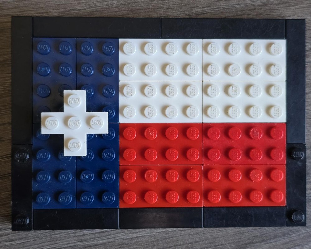 Lego 10x14 Texas State Flag