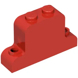 Brick Curved 1 x 4 x 2 Fabuland Bell Shape / Red