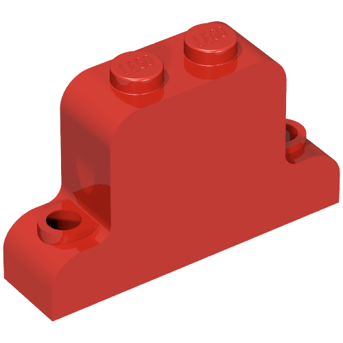 Lego Brick Curved 1 x 4 x 2 Fabuland Bell Shape / Red