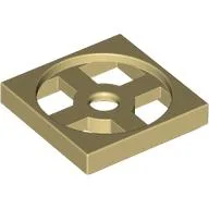 Turntable 2 x 2 Plate, Base / Tan