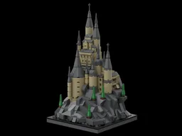 Microscale castle - 16x16 baseplate - Inspired