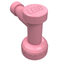 Tap 1 x 1 with Hole in Spout / Pink