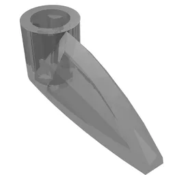 Technic Tooth 1 x 3 with Axle Hole [Rounded Underside] / Trans-Brown