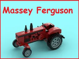 Red Massey Ferguson tractor for a farm