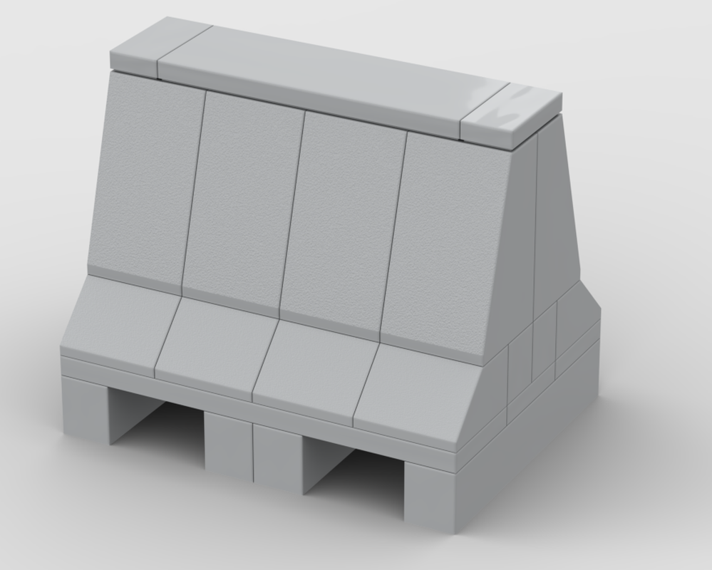 Lego Jersey barrier / road barrier
