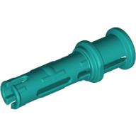 Lego Technic Pin Long with Friction Ridges Lengthwise and Stop Bush [3 Lateral Holes, Big Pin Hole] / Dark Turquoise