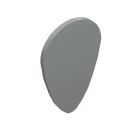 Shield Ovoid [Plain] / Light Gray