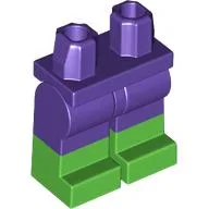 Hips with Dark Purple Legs and Bright Green Boots Pattern / Dark Purple