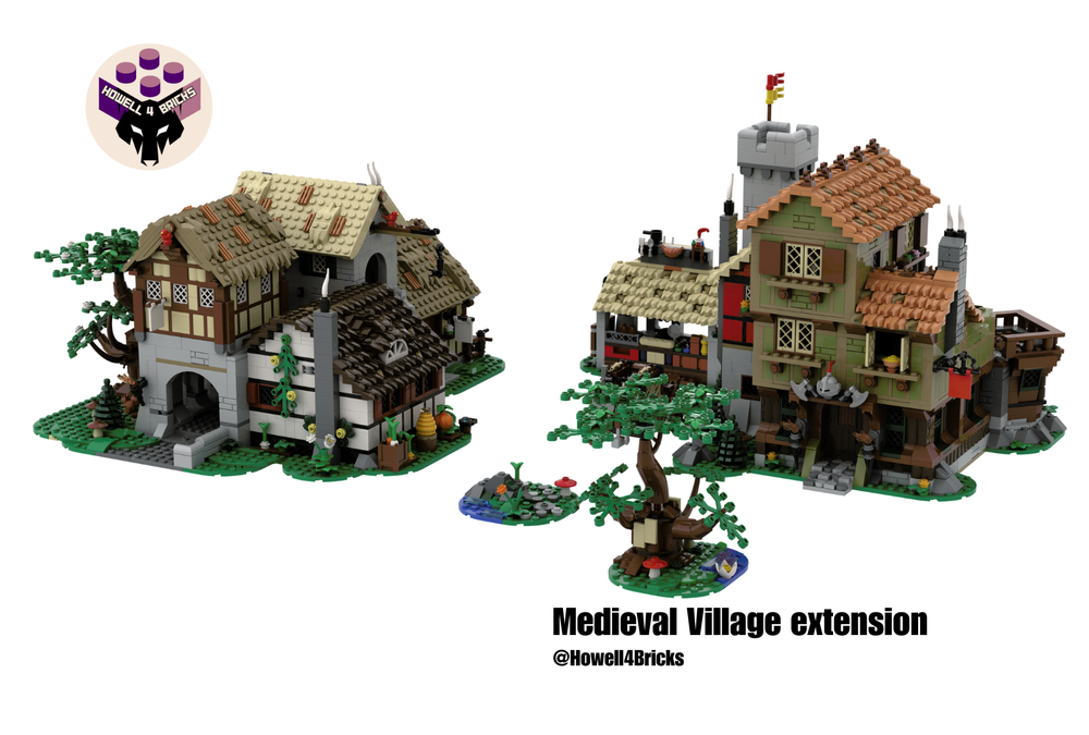 Lego Medieval Town Square Extension