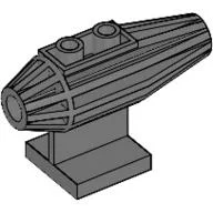 Engine, Strakes, 2 Top Studs, 2 x 2 Bottom Tile / Dark Bluish Gray