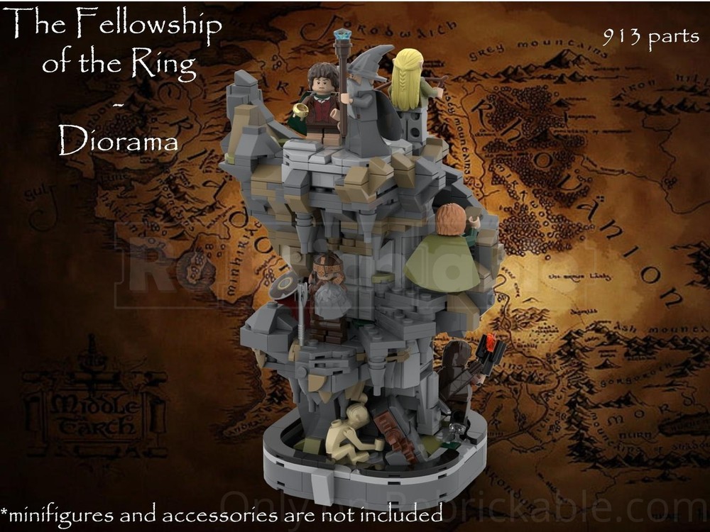 Lego The Fellowship of the Ring - Diorama (The mines of Moria)