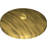 Lego Dish 4 x 4 Inverted [Radar] / Pearl Gold