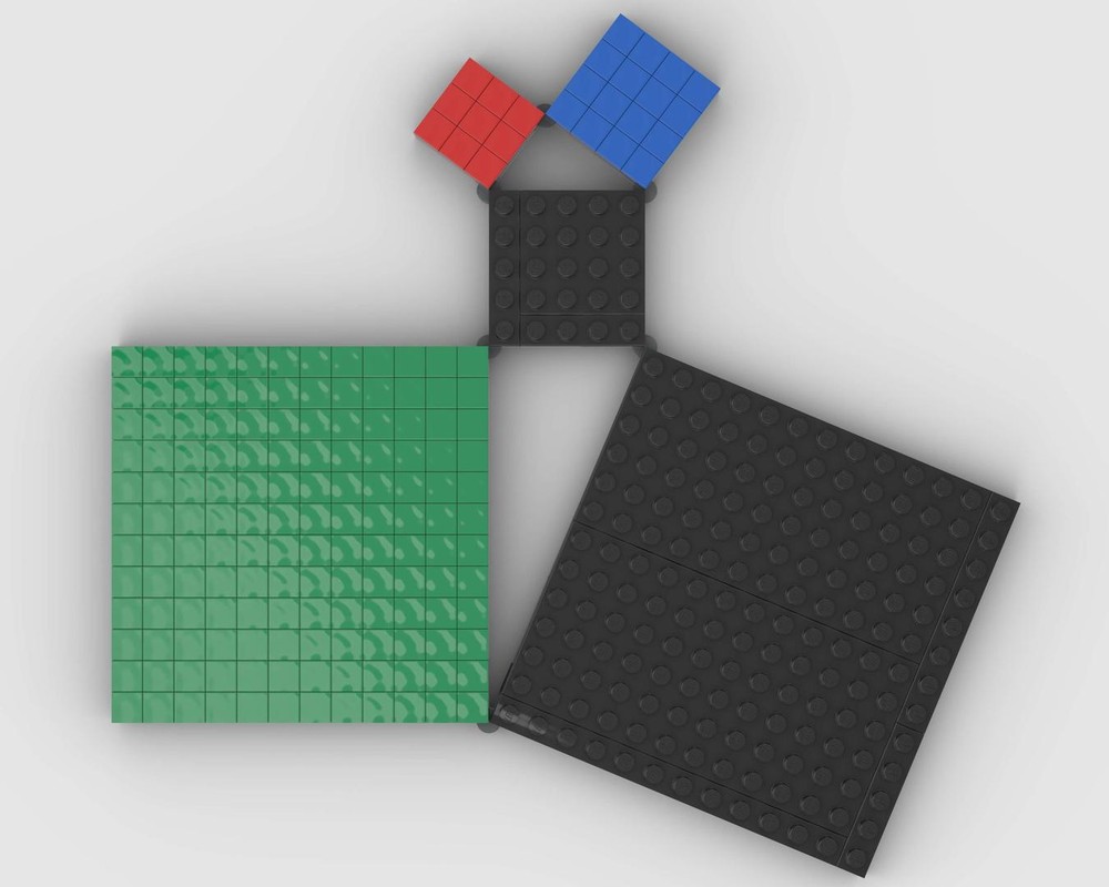 Lego GO-GOODINLY (the Pythagorean theorem) Triangle