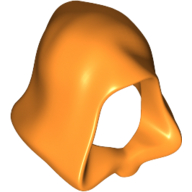 Lego Hood, Connected Chin / Orange