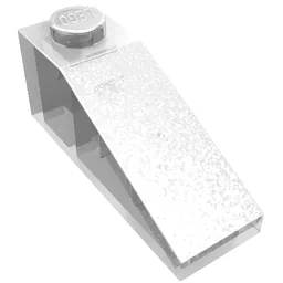Brick Sloped 33° 3 x 1 / Trans-Clear