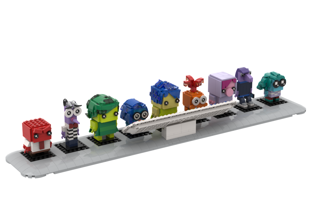 Lego Inside Out Control Console for Brickheadz Display