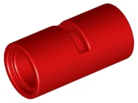 Technic Pin Connector Round [Slotted] / Red