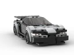 (76909) Bugatti Chiron with detailed engine