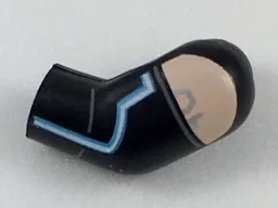 Arm, Left with Light Nougat Shoulder and Blue Line Pattern