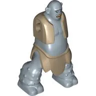 BigFig Troll with Dark Tan Clothes Print / Sand Blue