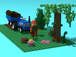 Tracktor and Woodcutter