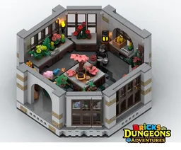 LEGO Castle The Botanical Garden Instructions (PDF), Lady Vampire and Druid figurine, Bricks Dungeons and Adventures