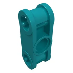 Technic Axle and Pin Connector Perpendicular 3L with Centre Pin Hole / Dark Turquoise