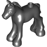 Animal, Horse / Foal, with Gray Eye Shadow, Gray Eyes, Black Pupils, Eye Lashes Print / Black