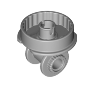 Lego Technic Rotation Joint Disk with Pin and Double Rotation Joint Ball Half / Light Bluish Gray