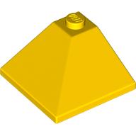 Lego Brick Sloped 33° 3 x 3 Double Convex / Yellow