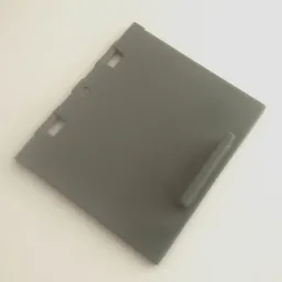 Duplo Door, Cabinet 3 x 3.5 with Hinge Holes / Dark Bluish Gray