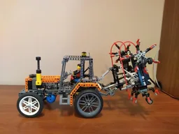 Four-rotor mounted tedder