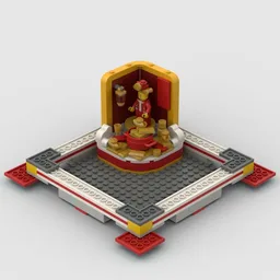 Scene 6--Welcome the God of wealth --Fit For Lunar New Year Traditions Frame