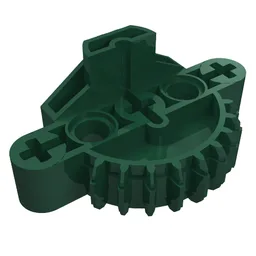 Large Figure Skeletal, Torso, Gear 9 Tooth with 3 Axle Holes and 2 Holes (Matoran) / Dark Green