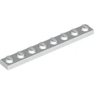 Plate 1 x 8 / White