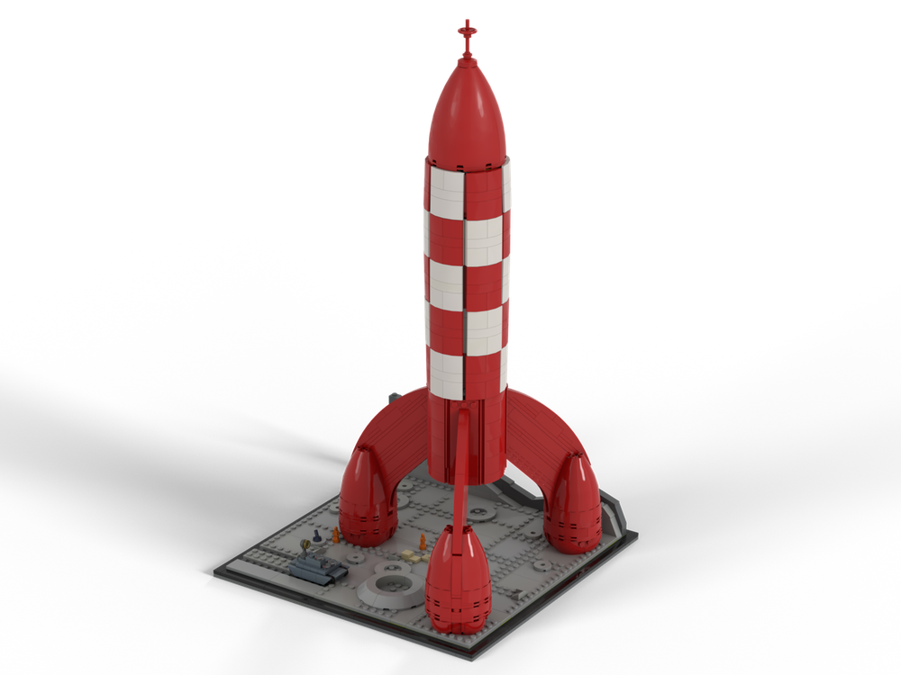 Lego Tintin Moon Landing Site