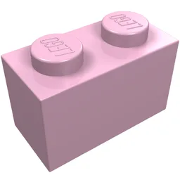 Brick 1 x 2 / Bright Pink