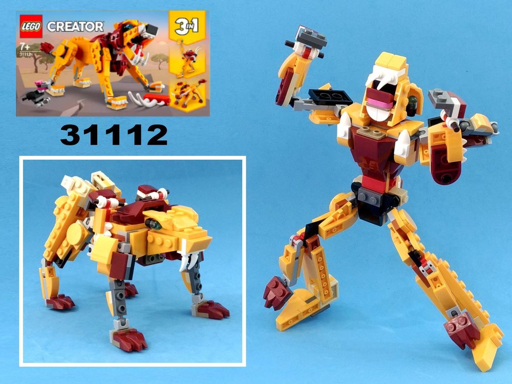 Lego Transformer Lion from Lego Creator 31112