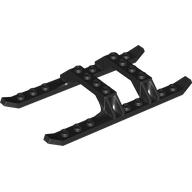 Lego Helicopter Skid Rails 12 x 6 / Black