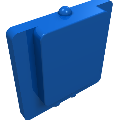 Lego Glass for Window 1 x 2 x 2 Plane / Blue