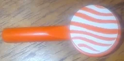 Minifigure, Utensil Signal Paddle with Wavy Lines on White Background Pattern (Sticker) - Set 268-1