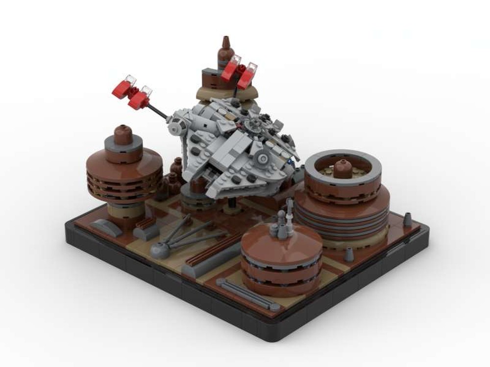 Lego Arrival At Cloud City - Micro Millenn ium Falcon - Episode V