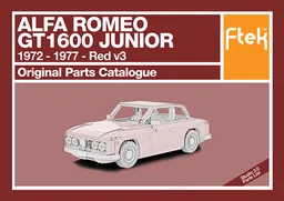 Alfa Romeo GT1600 '72-'77 Original Parts Catalogue