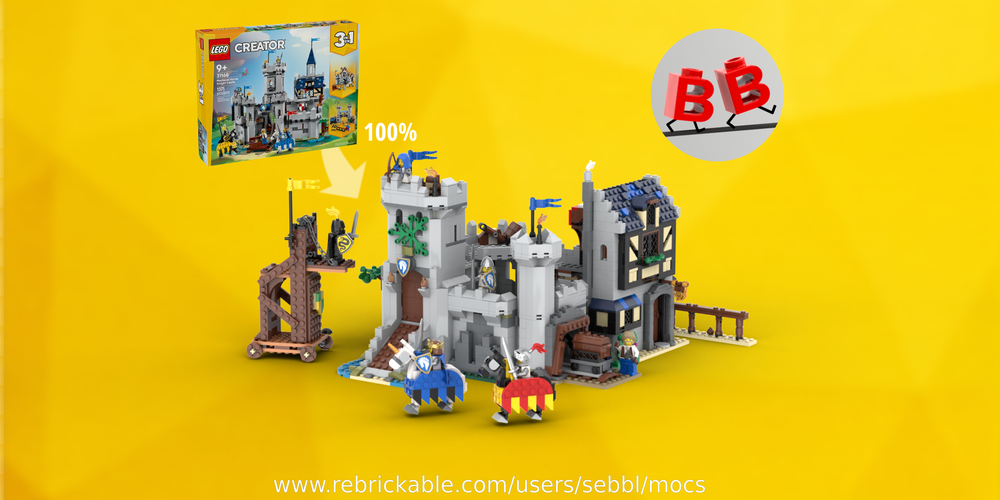 Lego 31168: Castle Adventures - 100% Parts Used!
