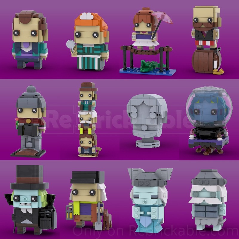 Lego Haunted Mansion BrickHeadz Bundle