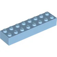 Brick 2 x 8 / Pastel Blue