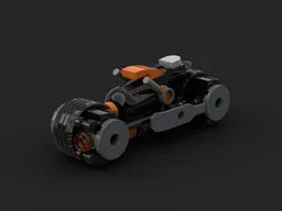 Orange Lightning Motorcycle
