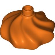 Lego Duplo Cake Swirl Decoration with Top Stud / Reddish Orange