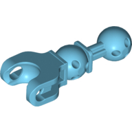 Lego Large Figure Skeletal, Limb, 5L with Ball Joint on Axle and Ball Socket / Medium Azure